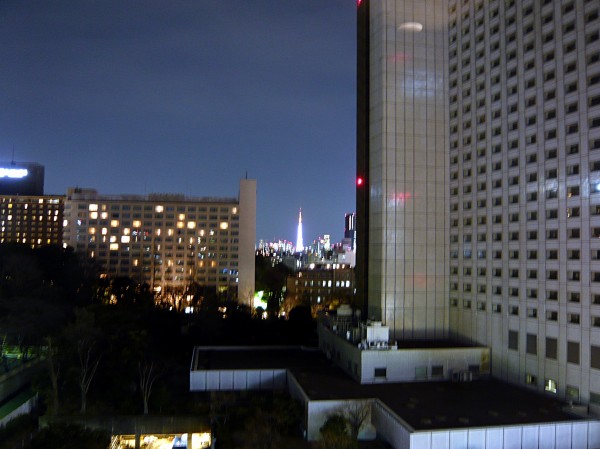 高輪京急ホテル８階から東京タワーを望む
